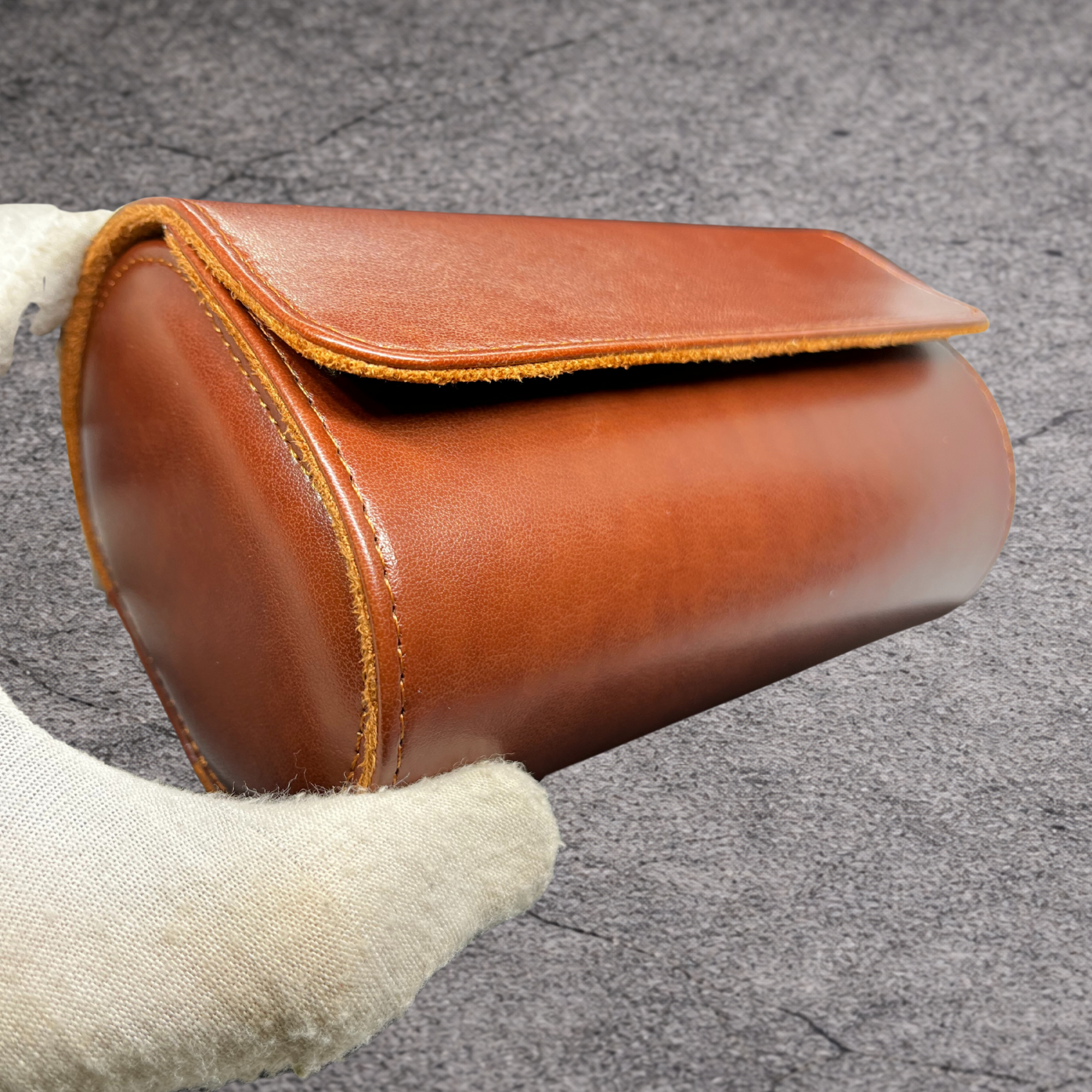 Coffret de Voyage Luxe – Cuir Cognac (2 Montres)