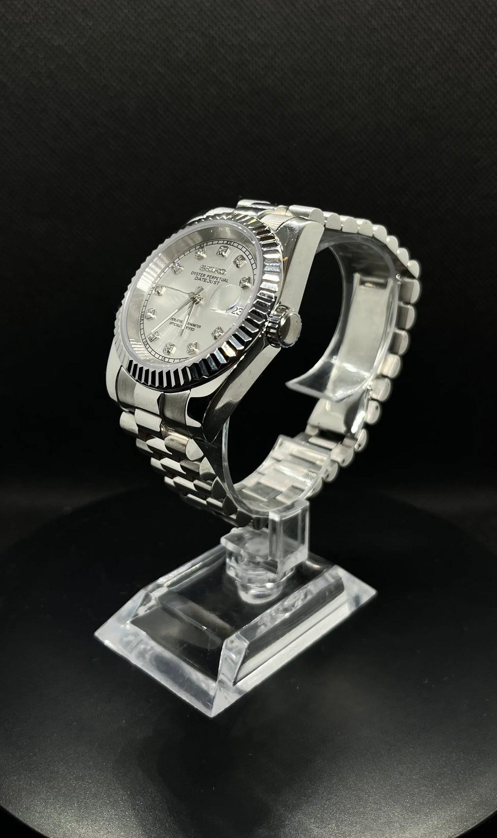Datejust – Gris Index Diamant