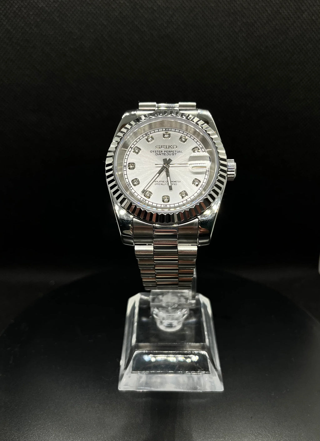 Datejust – Gris Index Diamant