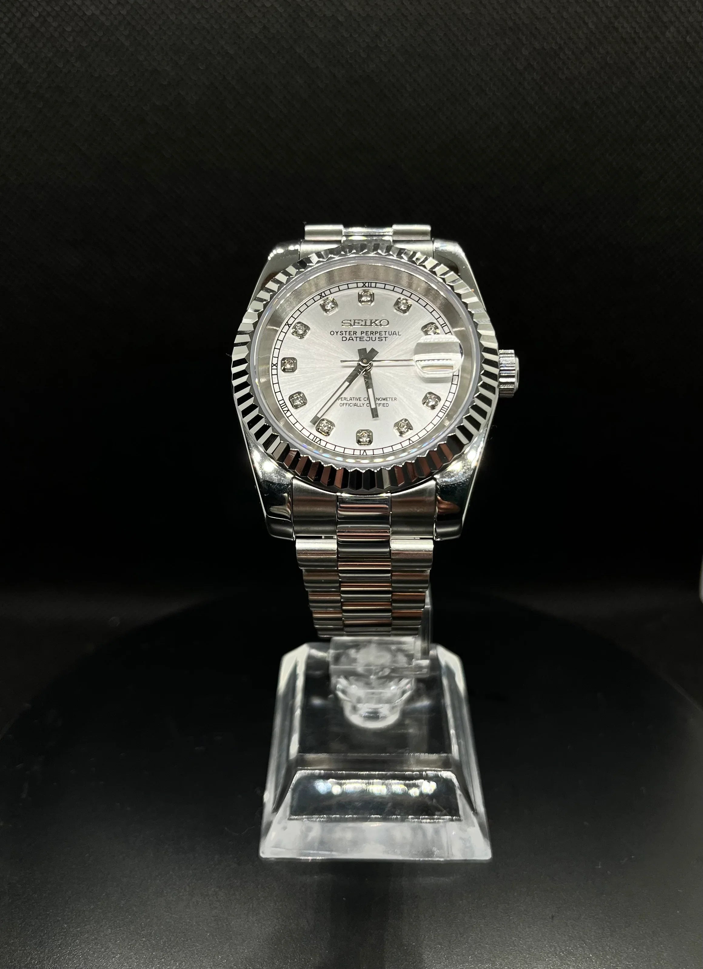 Datejust – Gris Index Diamant