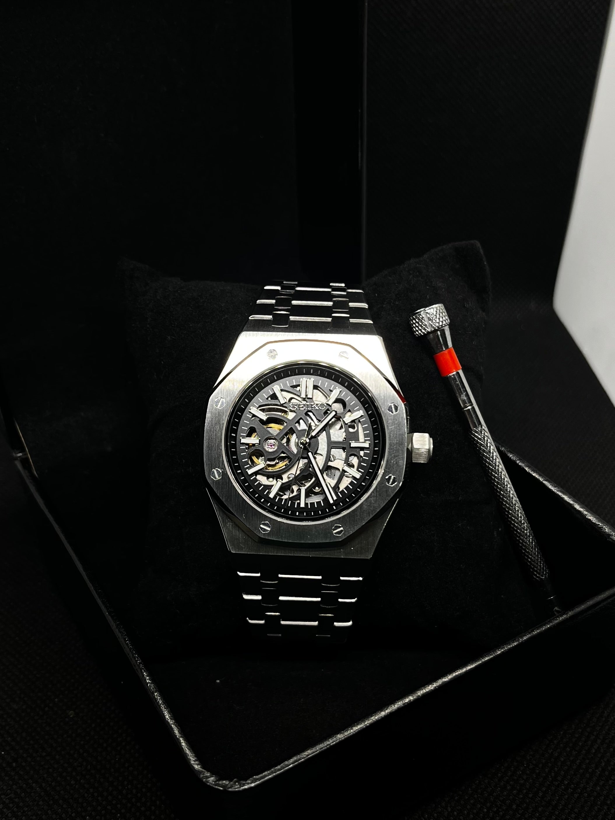 Royal Oak – Acier Skeleton Noir