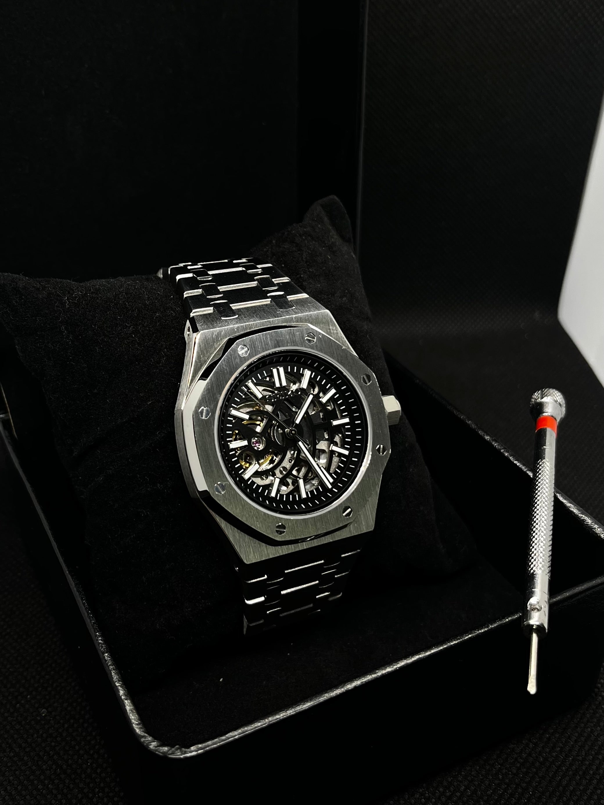 Royal Oak – Acier Skeleton Noir