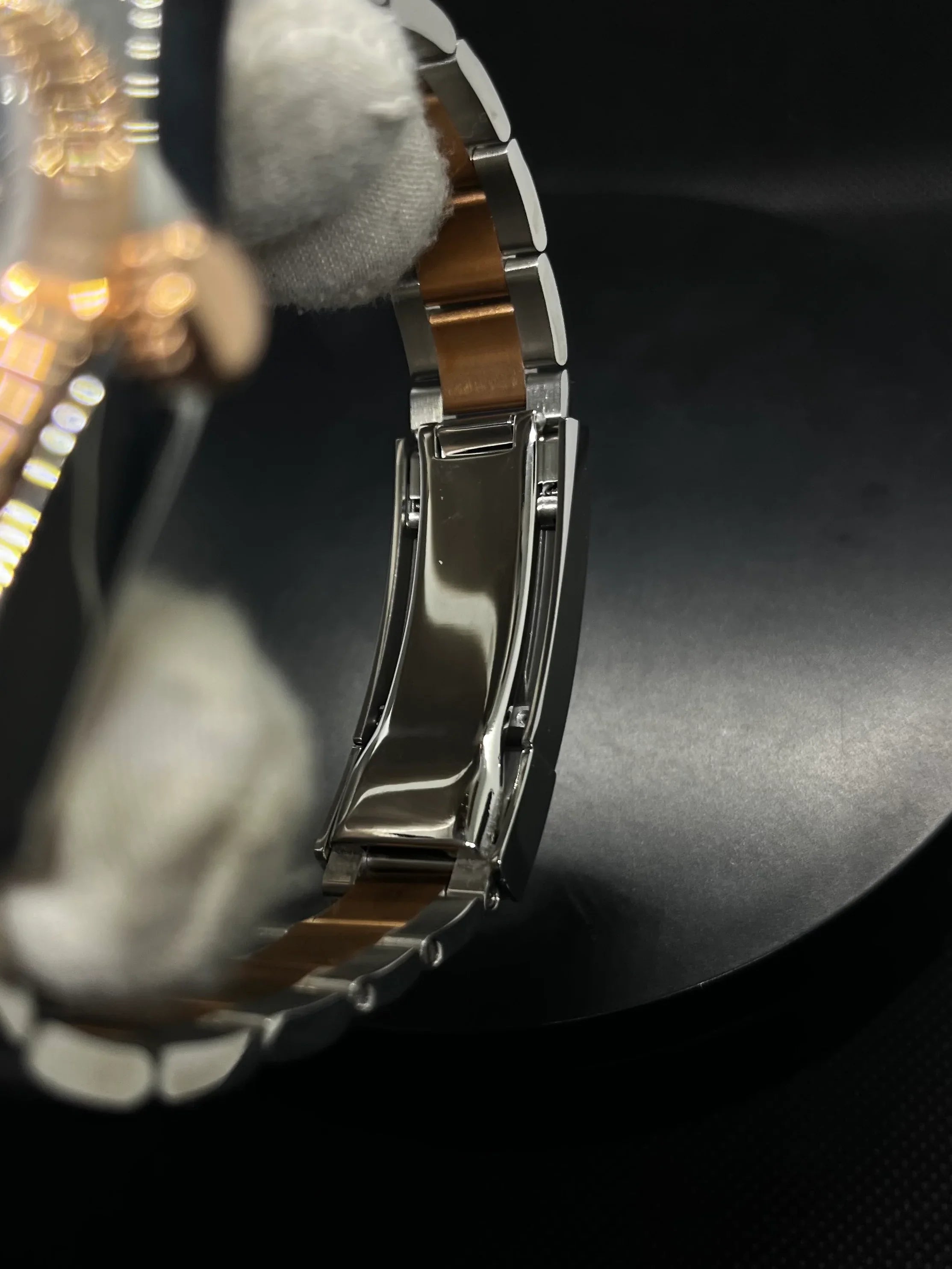 Datejust – Noir Bicolore Or Rose & Argent