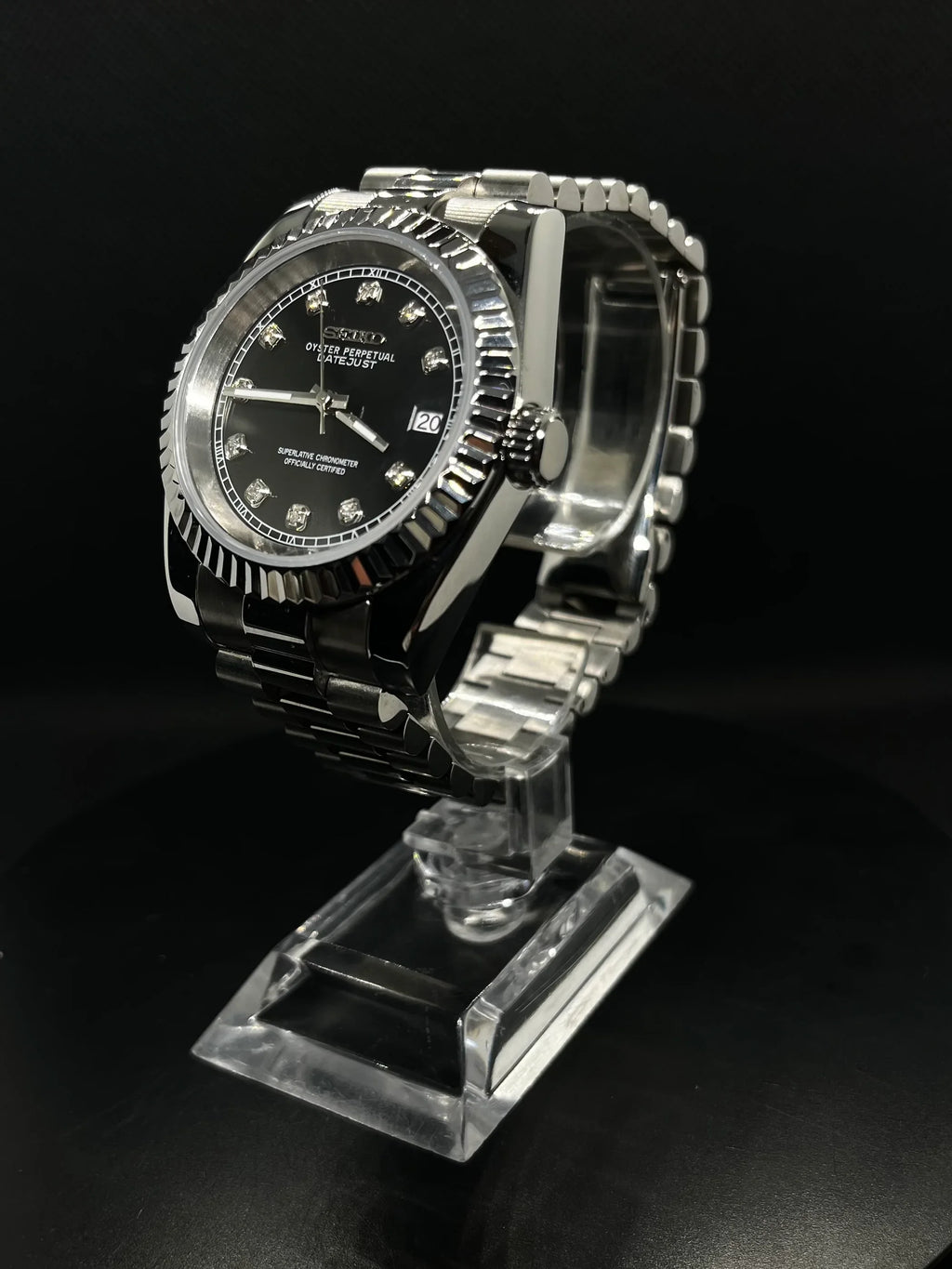 Datejust – Noir Index Diamant