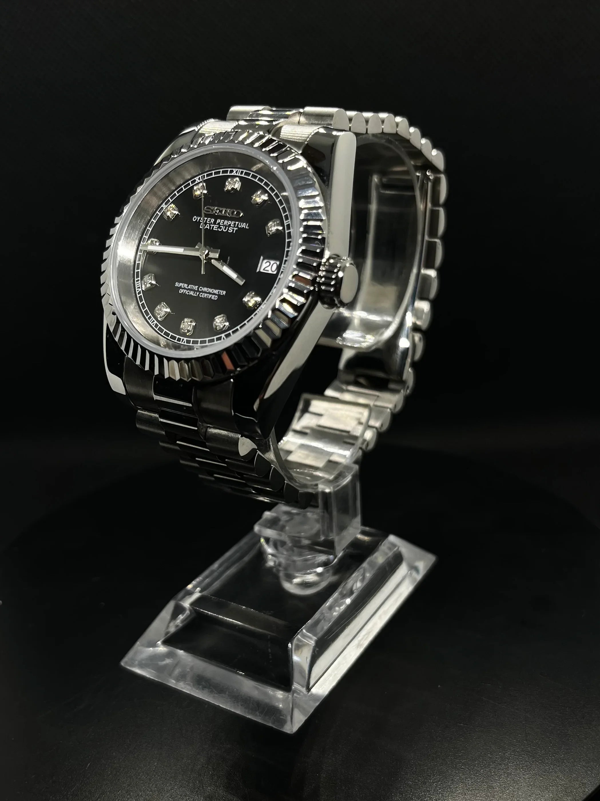 Datejust – Noir Index Diamant