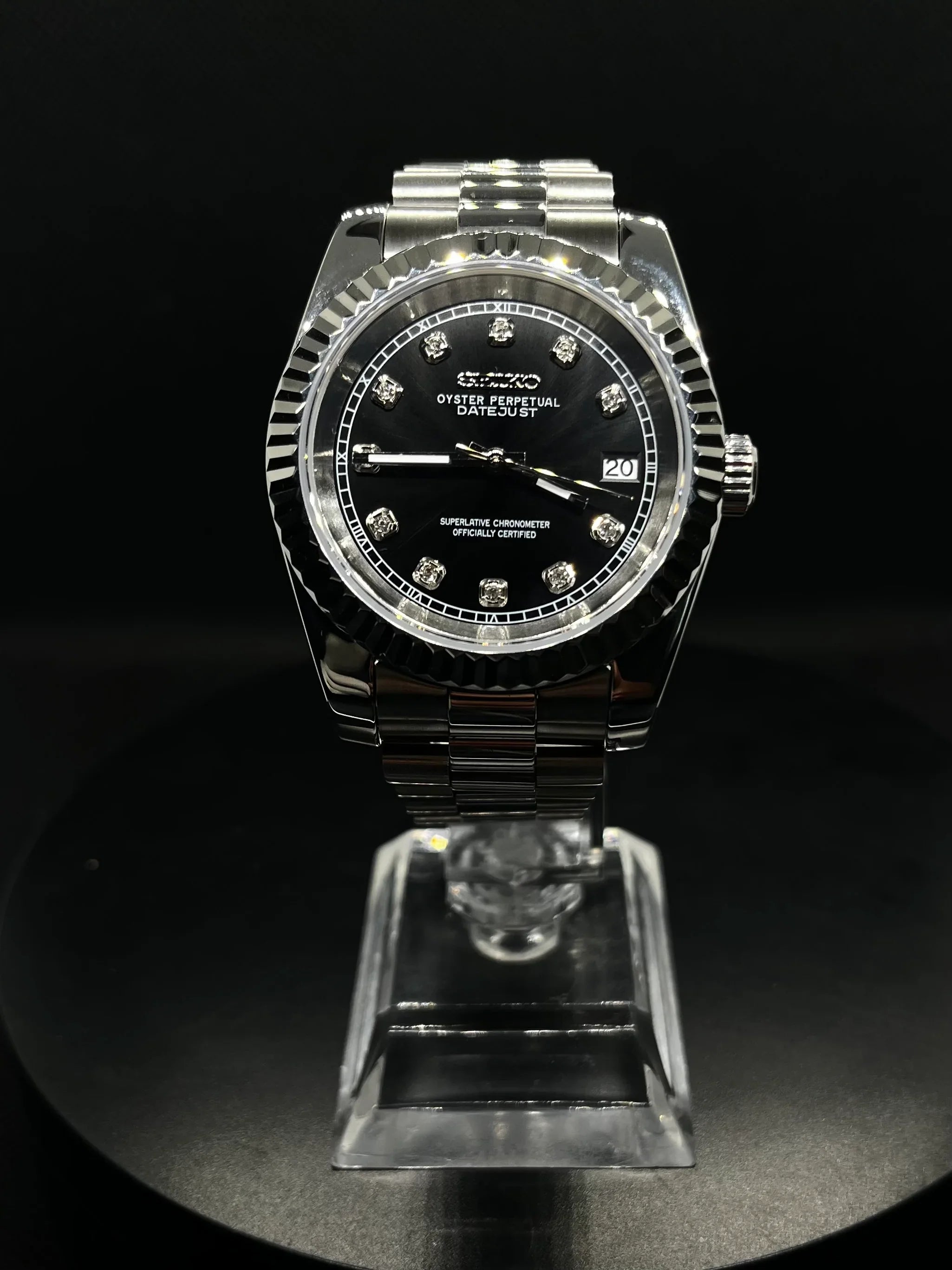 Datejust – Noir Index Diamant