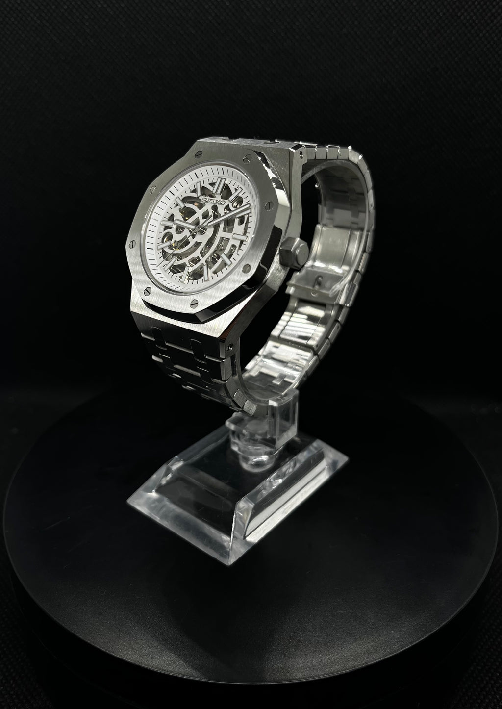 Royal Oak Skeleton – Acier – Blanc