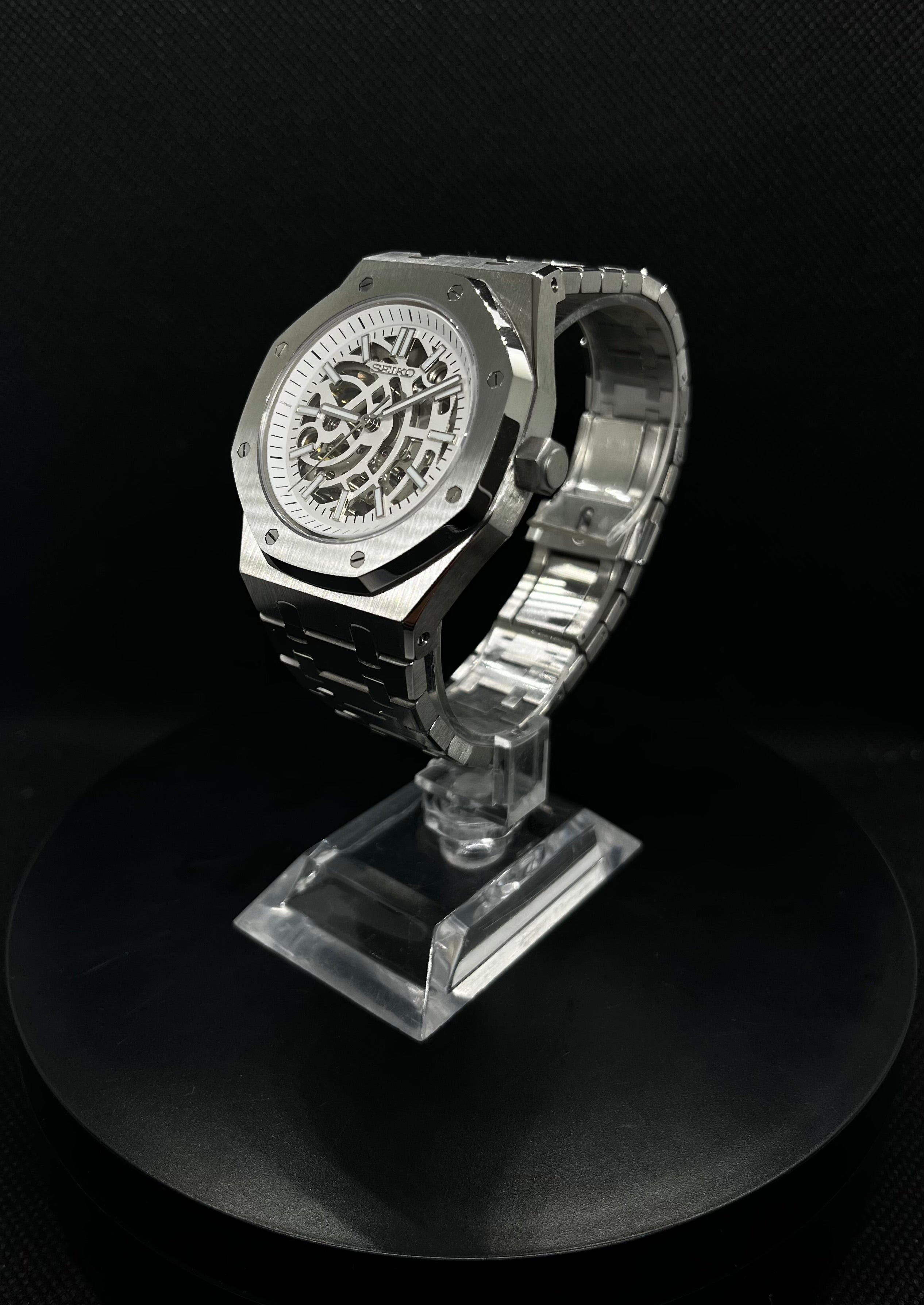 Royal Oak Skeleton – Acier – Blanc