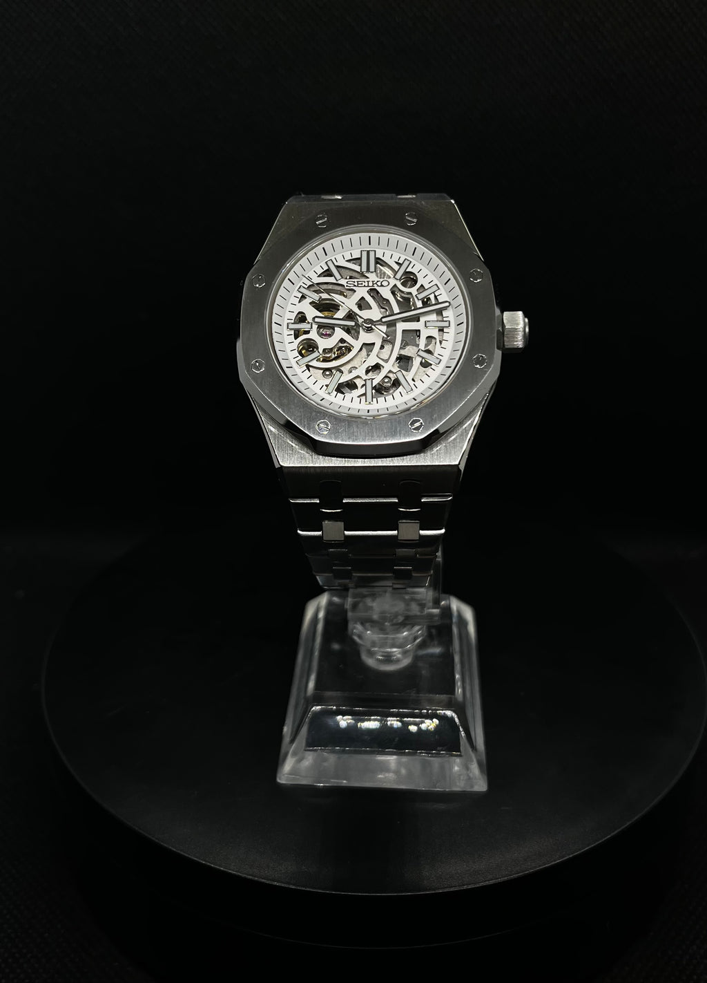 Royal Oak Skeleton – Acier – Blanc