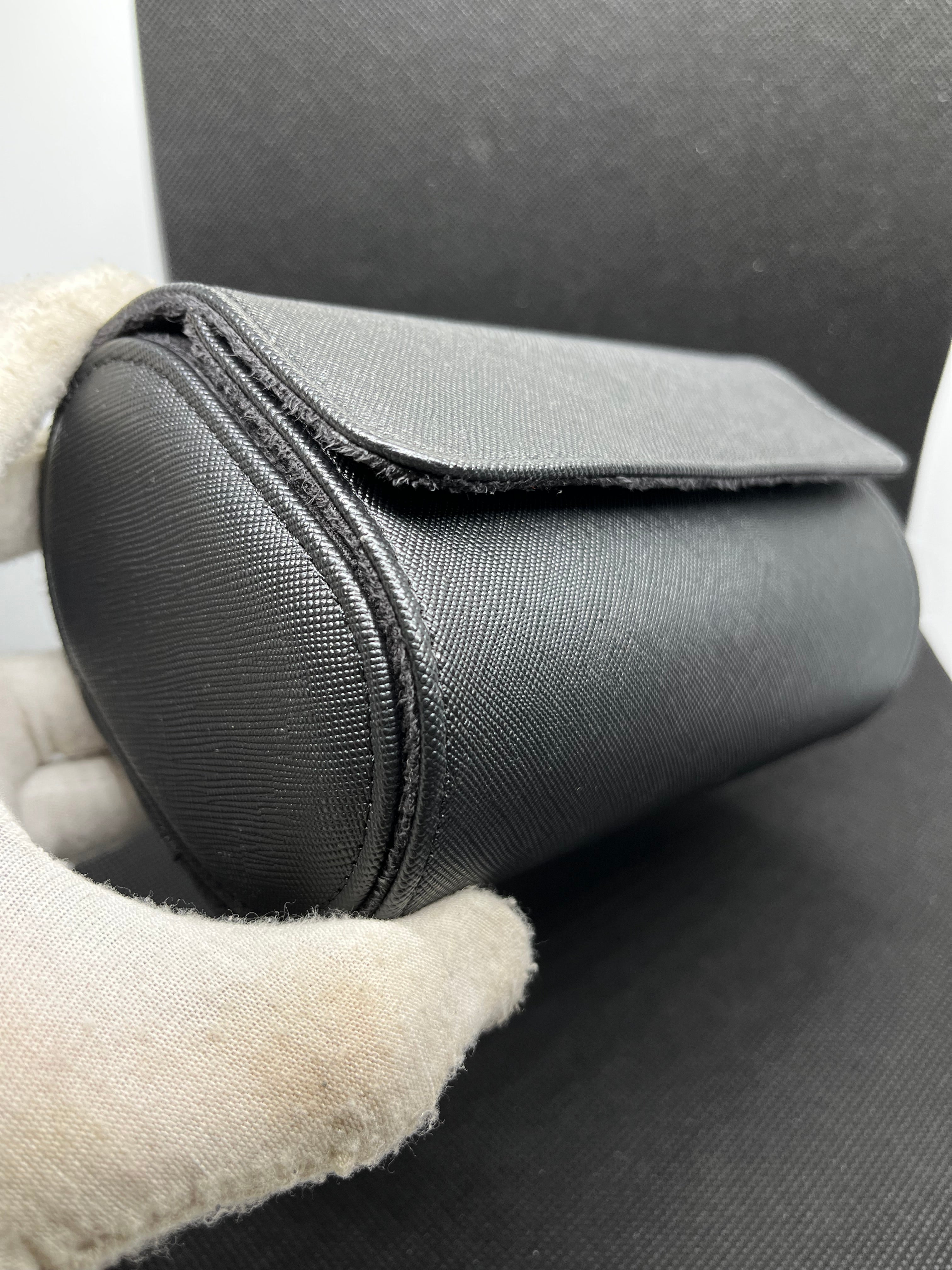 Écrin de Voyage Luxe – Cuir Noir (2 Montres)