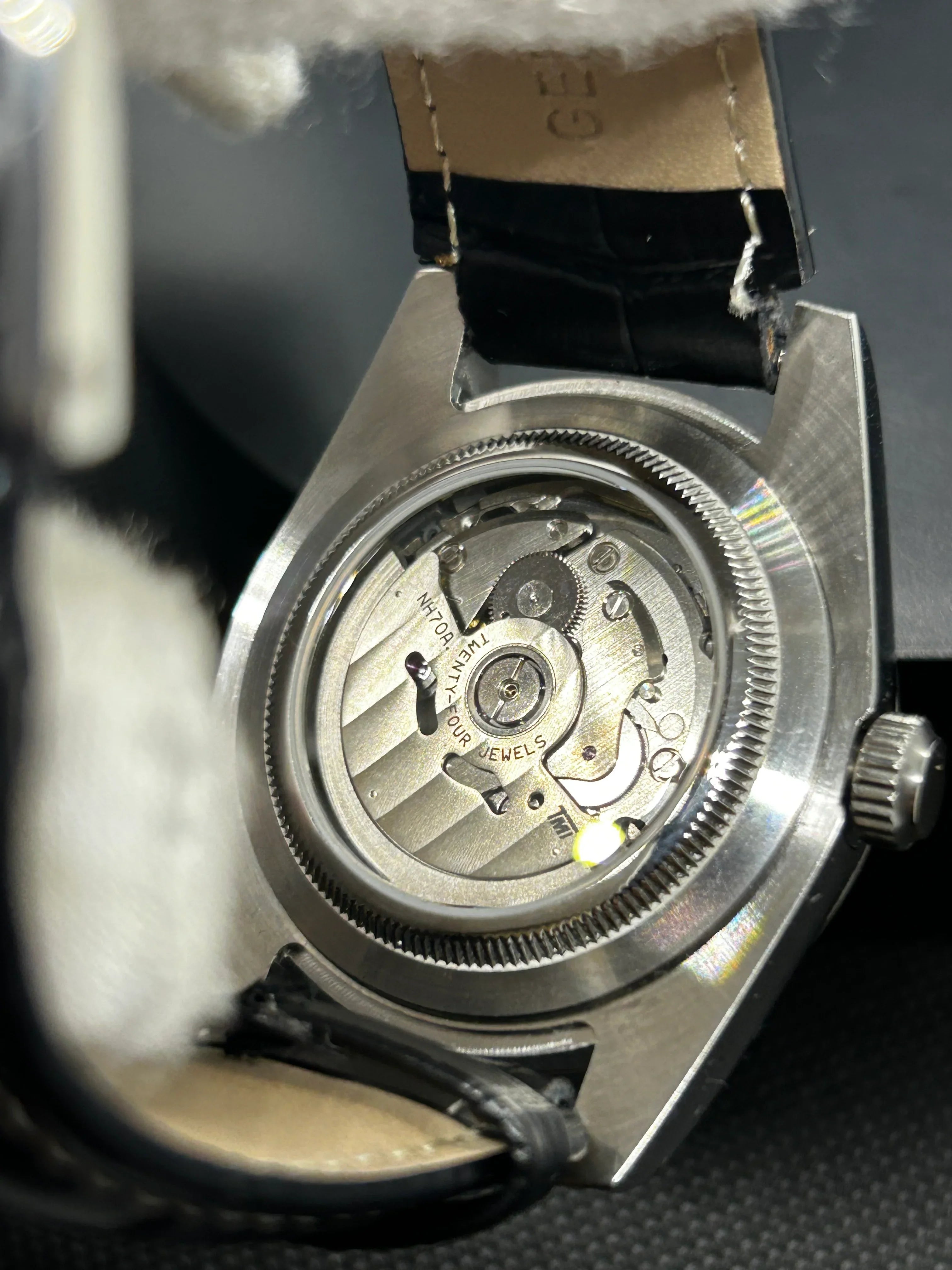 Datejust – Skeleton Noir (Bracelet Cuir)