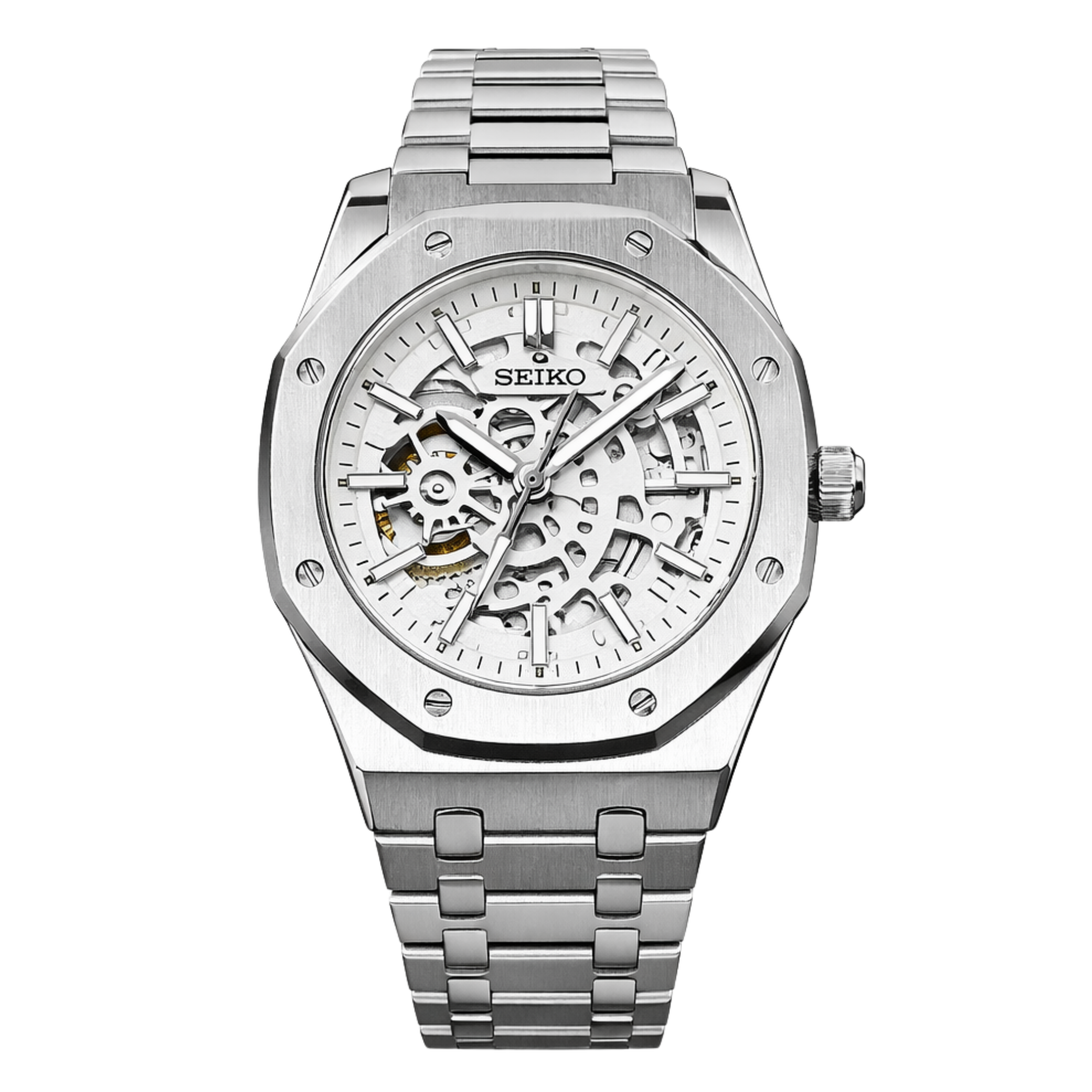 Royal Oak Skeleton – Acier – Blanc