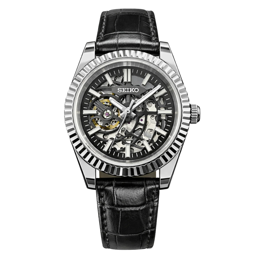 Datejust – Skeleton Noir (Bracelet Cuir)