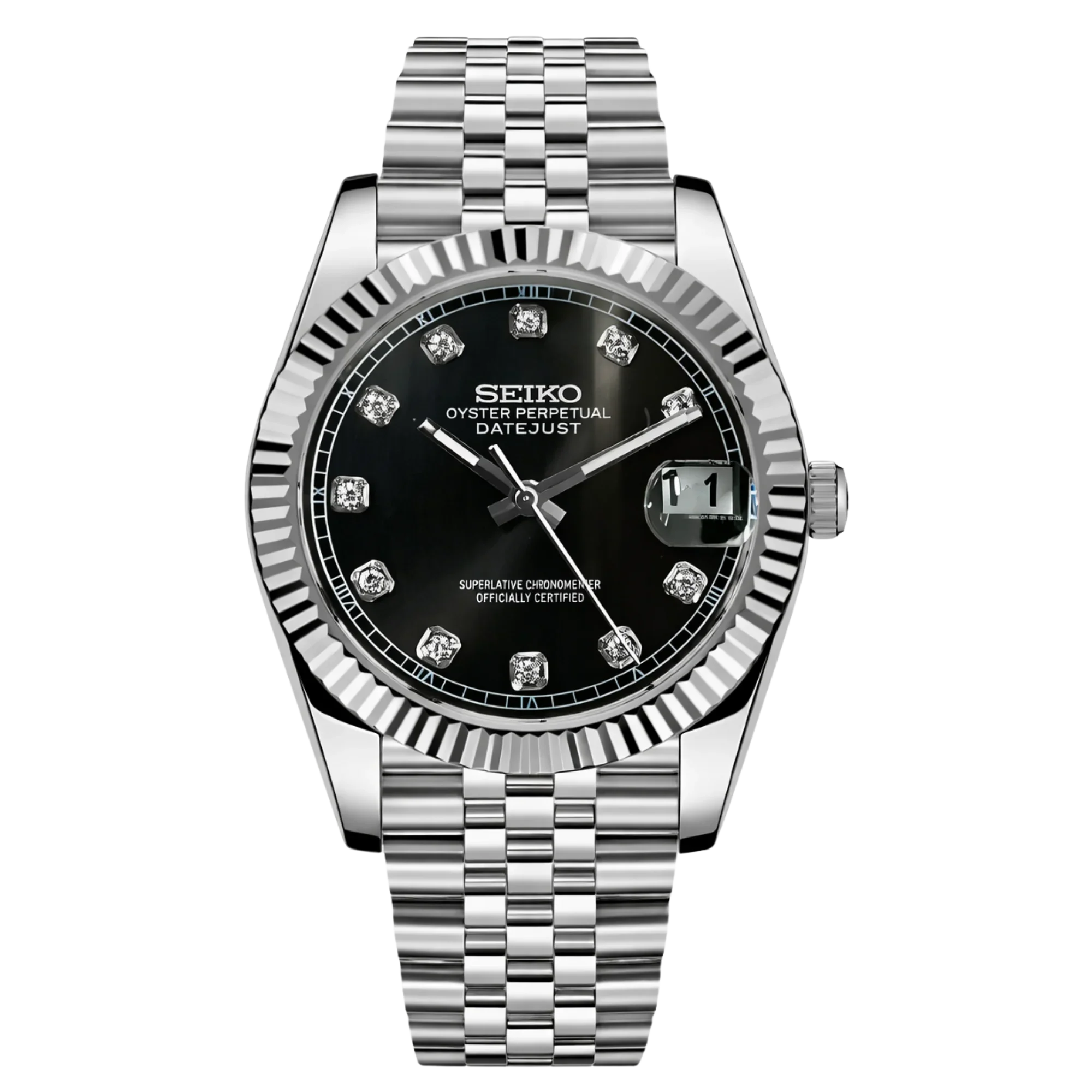 Datejust – Noir Index Diamant