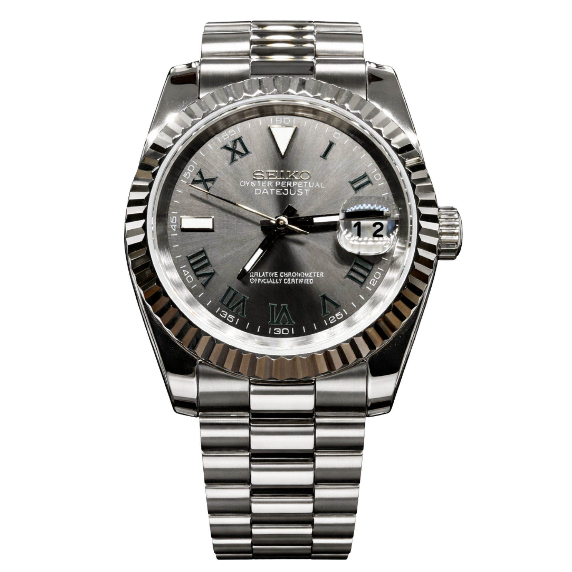 Datejust – Gris Rhodium (Chiffres Romains)